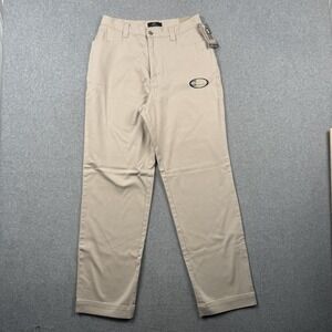 Lee Pants Womens 12 Beige Khaki Cotton Stretch Straight Leg Casual Chino NEW